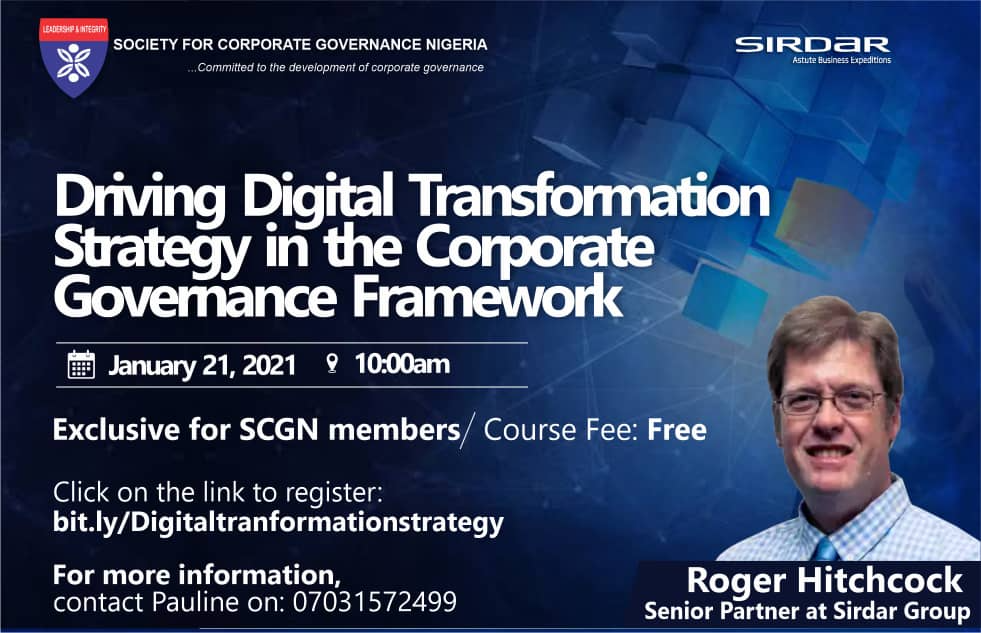 Driving Digital Transformation Strategy in the Corporate Governance Framework
