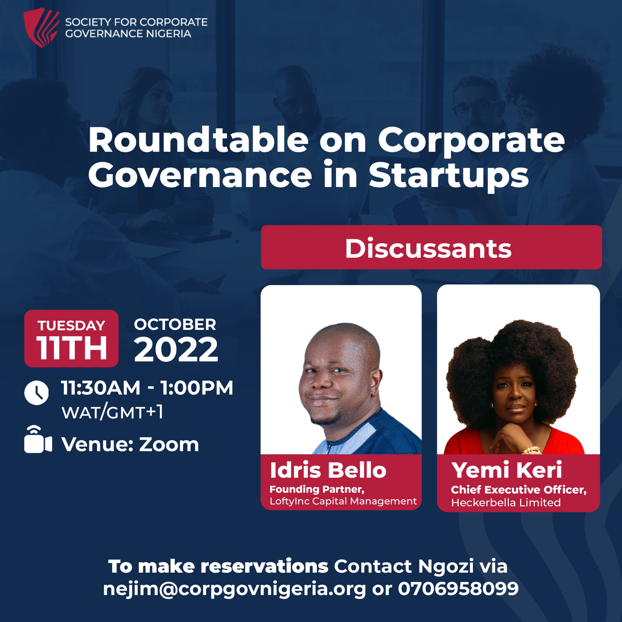 Roundtable on Corporate Governance in Startups
