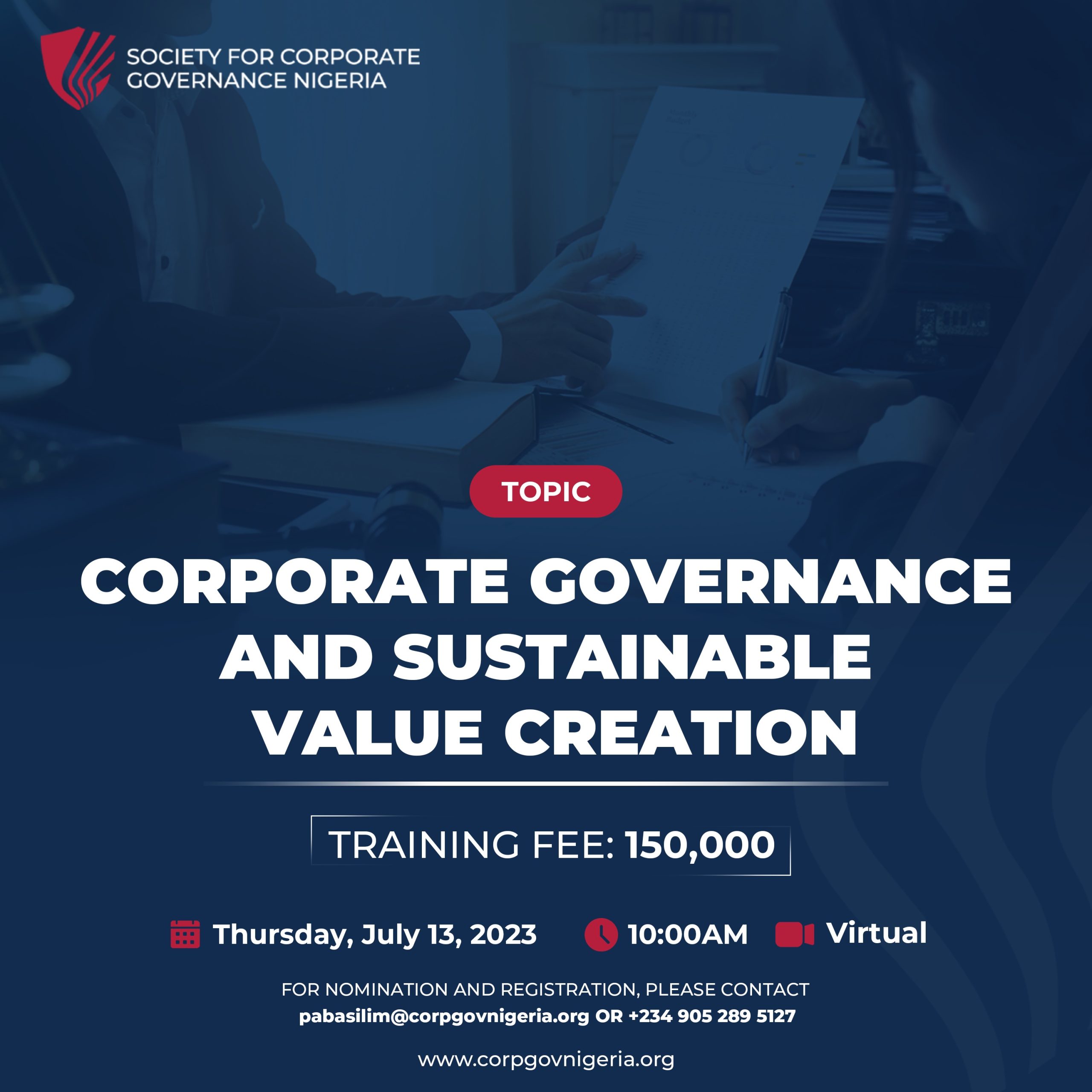 CORPORATE GOVERNANCE AND SUSTAINABLE VALUE CREATION