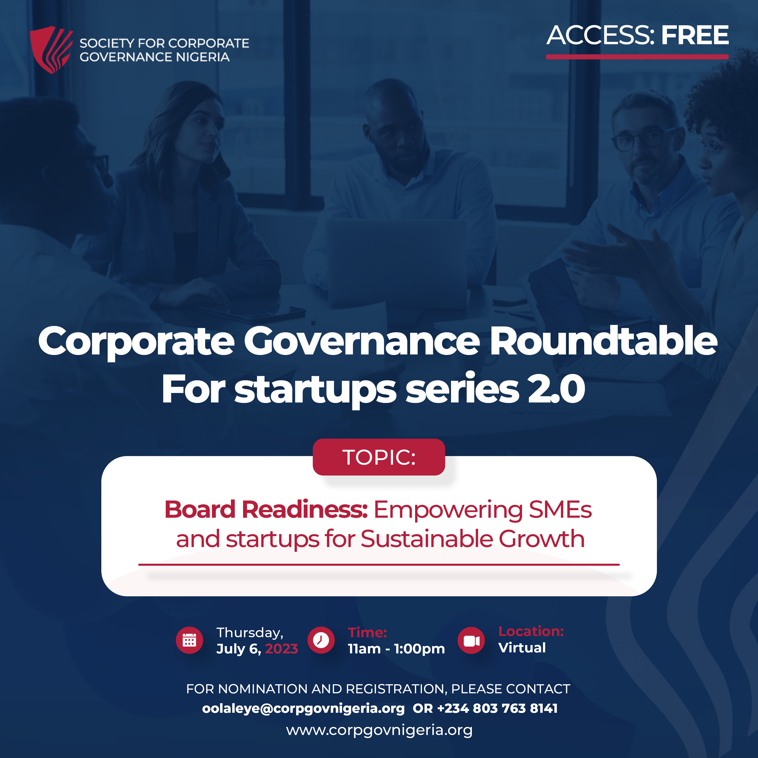 Corporate Governance Roundtable For Startups series 2.0