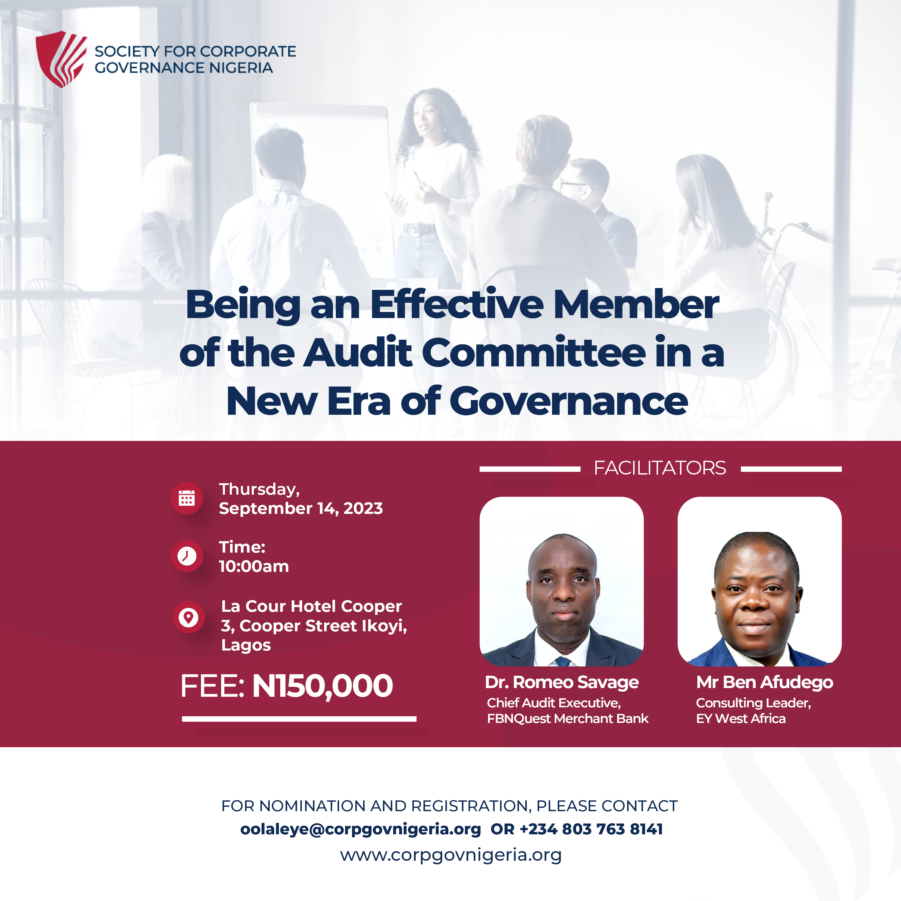 Being an Effective Member of the Audit Committee in a New Era of Governance.