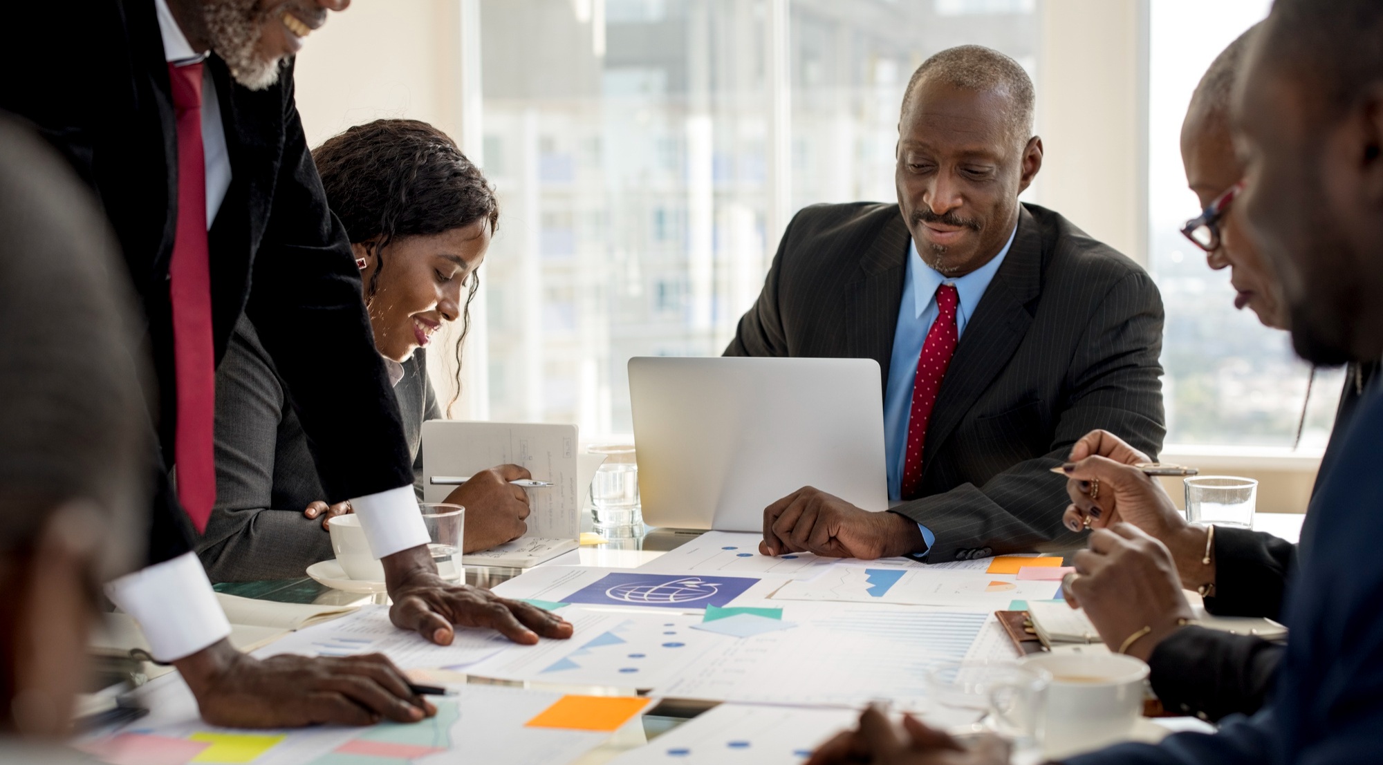 Students at a governance workshop