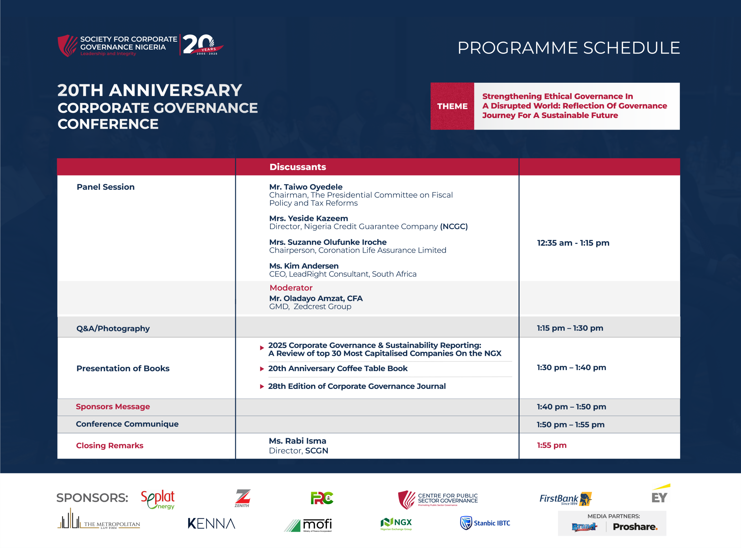 SCGN Conference Programme Schedule- B